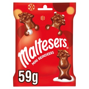 Reindeer Chocolate Christmas Mint Mini Treats Bag 59g