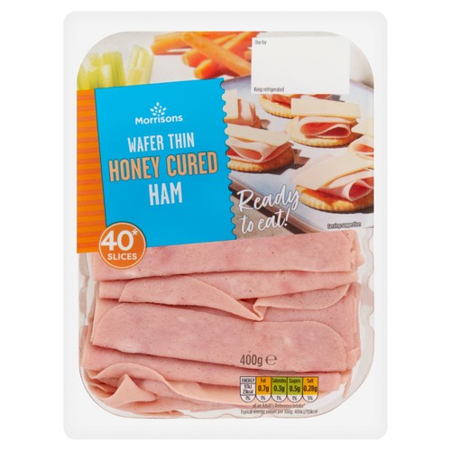 Morrisons wafer thin honey cured ham