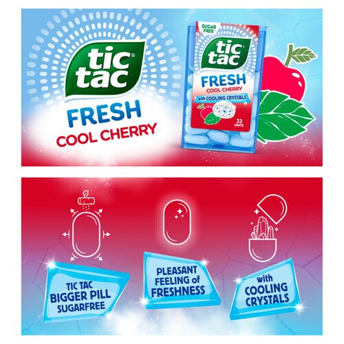 Tic Tac Fresh Cherry Menthol Sugar Free