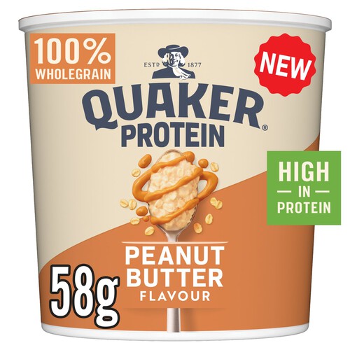 Quaker Oats High Protein Peanut Butter Porridge Pot 