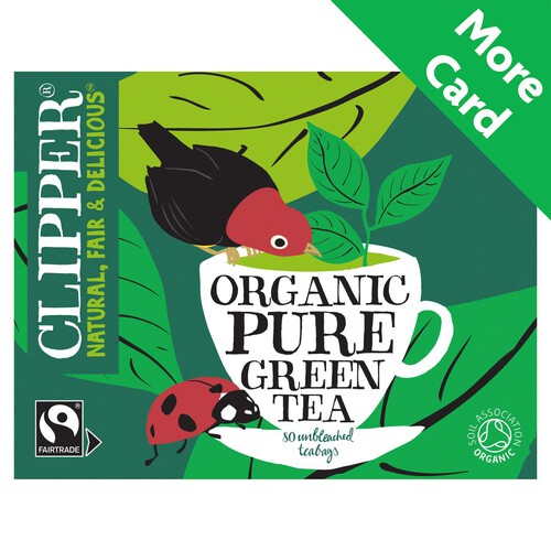 Clipper Organic Pure Green Tea 80 Unbleached Bags