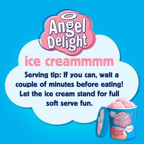 Angel Delight Strawberry Soft Serve Ice Cream Tub