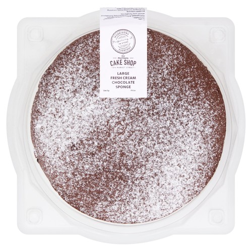 Morrisons large fresh cream chocolate sponge