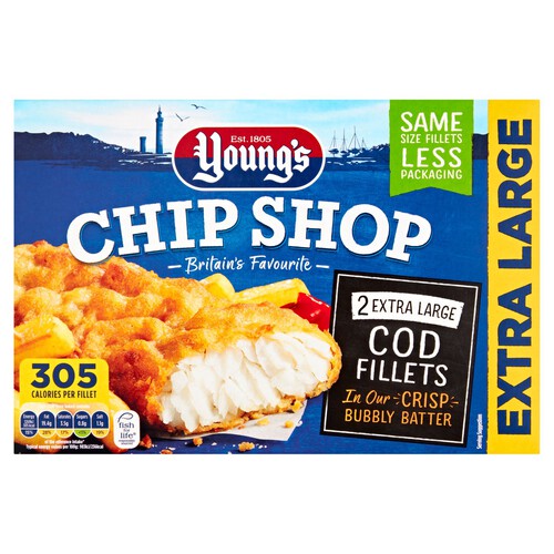 Young's Chip Shop 2 Extra Large Cod Fillets