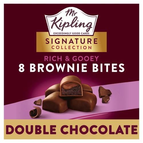 Mr Kipling 8 Signature Gooey Chocolate Brownie Bites