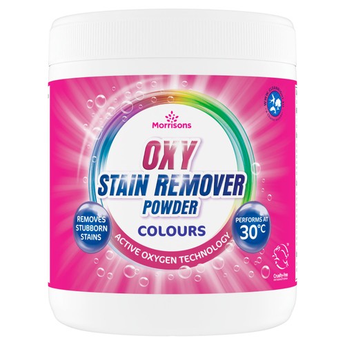 Morrisons colours oxy action stain remover powder