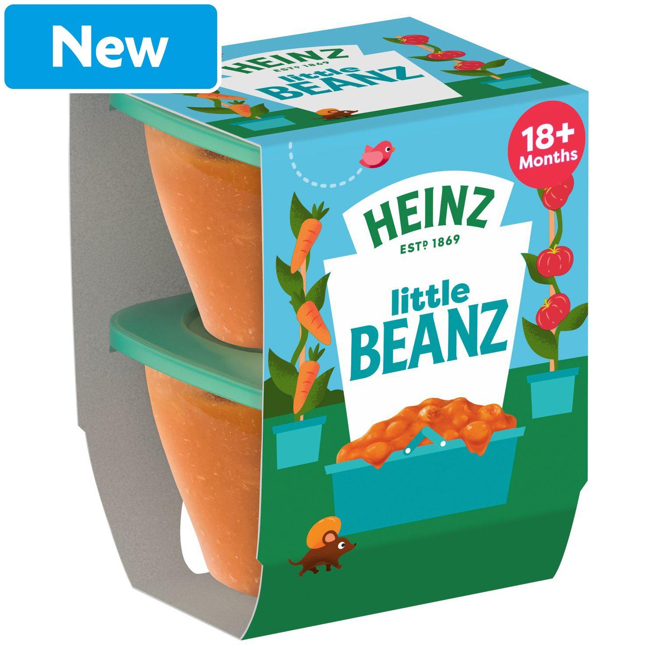 Heinz Little Beans with Hidden Veggies Baby Food 2x100g