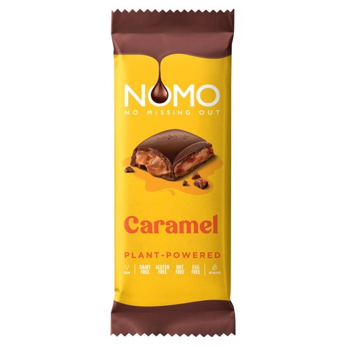 Nomo Xl Caramel Filled Block Bar 