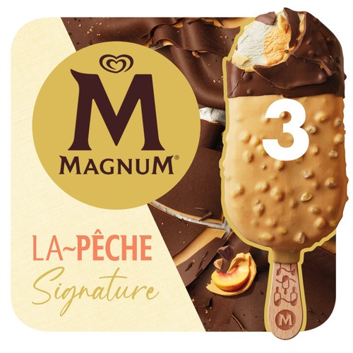 Magnum Signature Peach Ice Cream Sticks 3 x 90ml