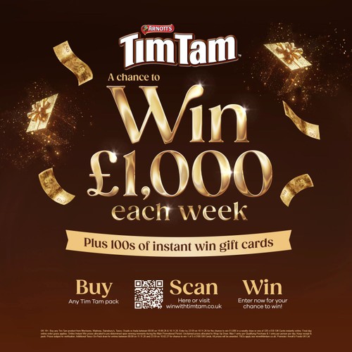 Arnotts Tim Tam Chewy Caramel Milk Chocolatey Biscuits  9 Pack