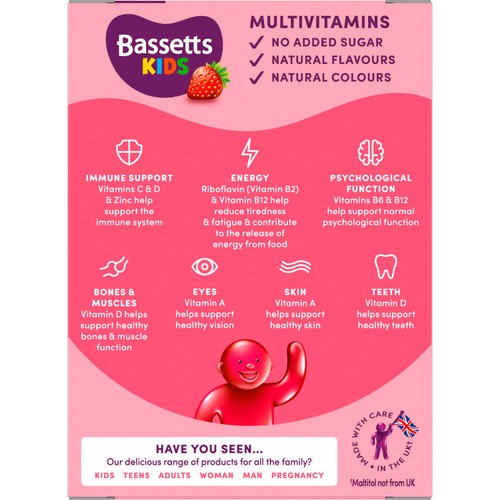 Bassetts 3-6 Multivitamin Strawberry 