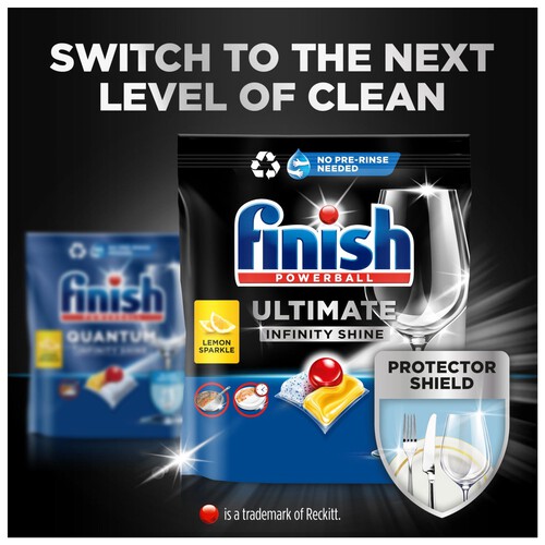 Finish Quantum All-In-One Lemon Xxl Dishwashing Tablets 