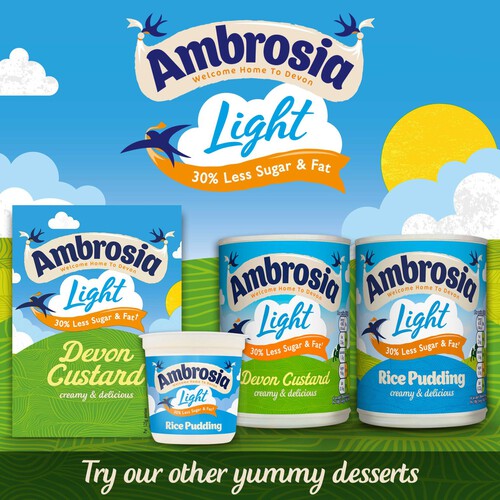 Ambrosia Light Devon Custard Can