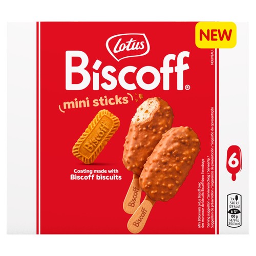 Lotus Biscoff Mini Ice Cream Sticks 