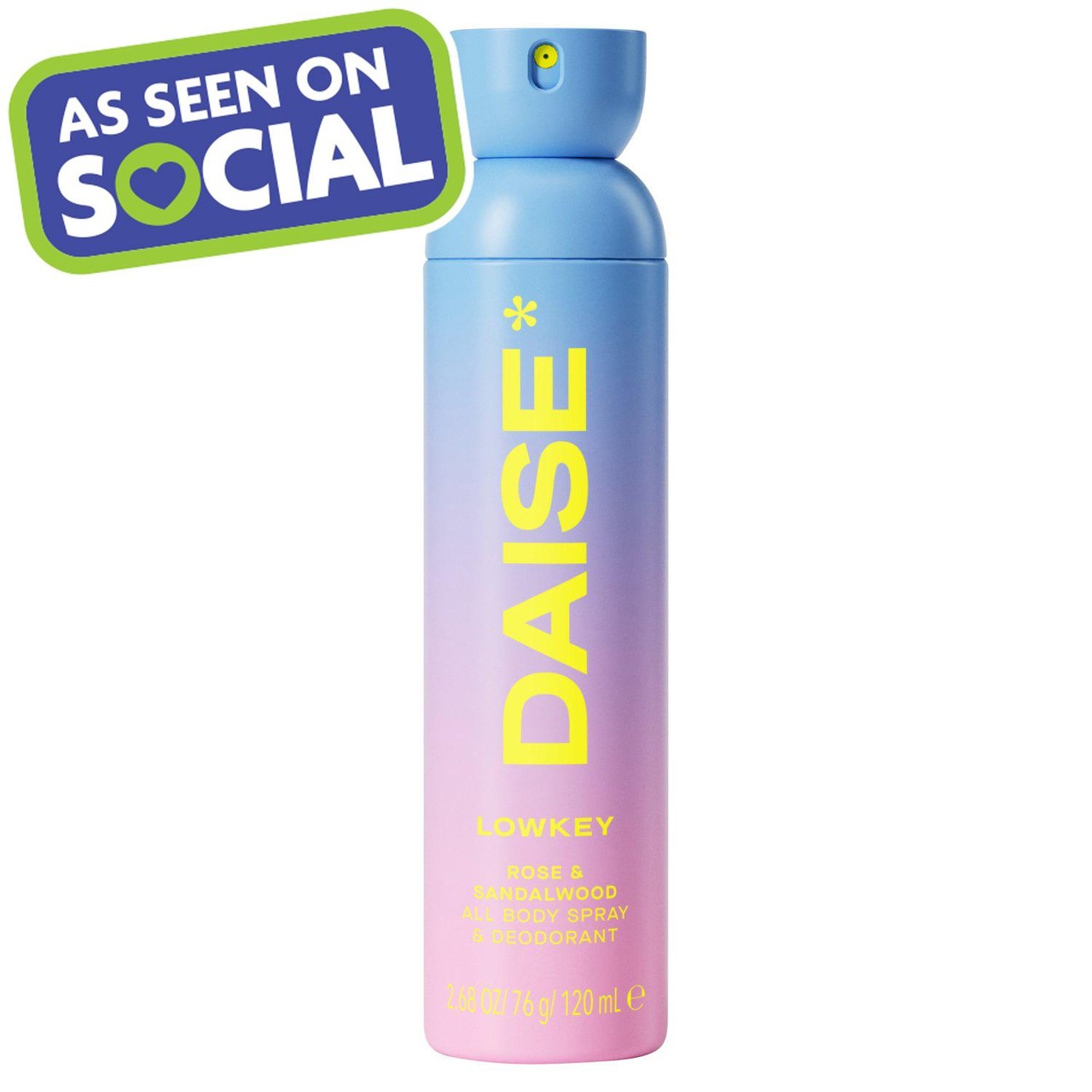 Daise All Body Spray & Deodorant Lowkey 120ml