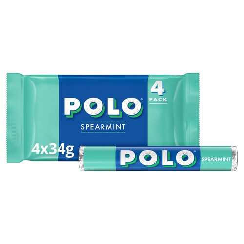 Polo Spearmint Mint Tube Multipack 4 Pack