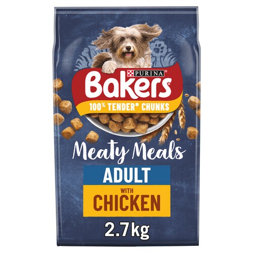 Bakers Meaty Meals Adult Dry Dog Food Chicken