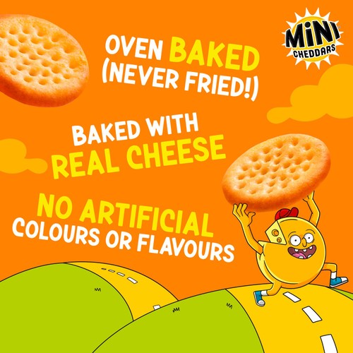 Jacob's Mini Cheddars Original Multipack Baked Snacks Multipack 6 x 23g