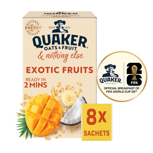 Quaker Oat So Simple Exotic Fruits Sachets 8x33g