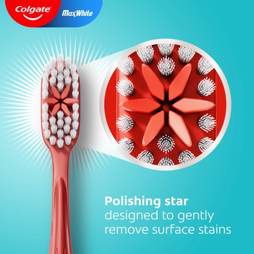 Colgate Max White Medium Manual Toothbrush Single