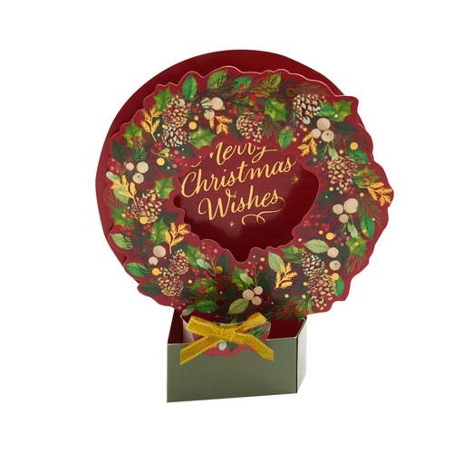 Morrisons Luxury Wreath Cards Packaged Cards 5Pk