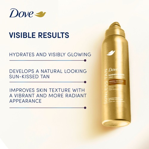 Dove Gradual Self Tan Body Mousse Fair To Medium 150ml