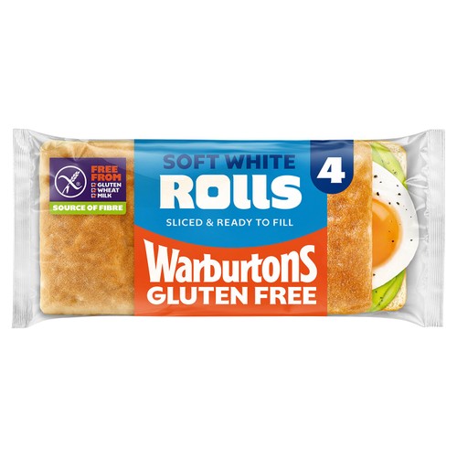 Warburtons Gluten Free Super Soft Sliced Square Rolls