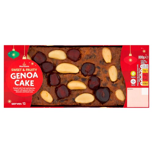 Morrisons Christmas All Butter Genoa Cake Serves 12