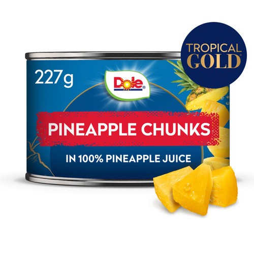 Dole Gold Pineapple Chunks In Juice 227g
