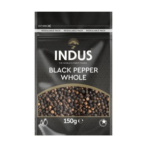 Indus Black Pepper Whole 150g