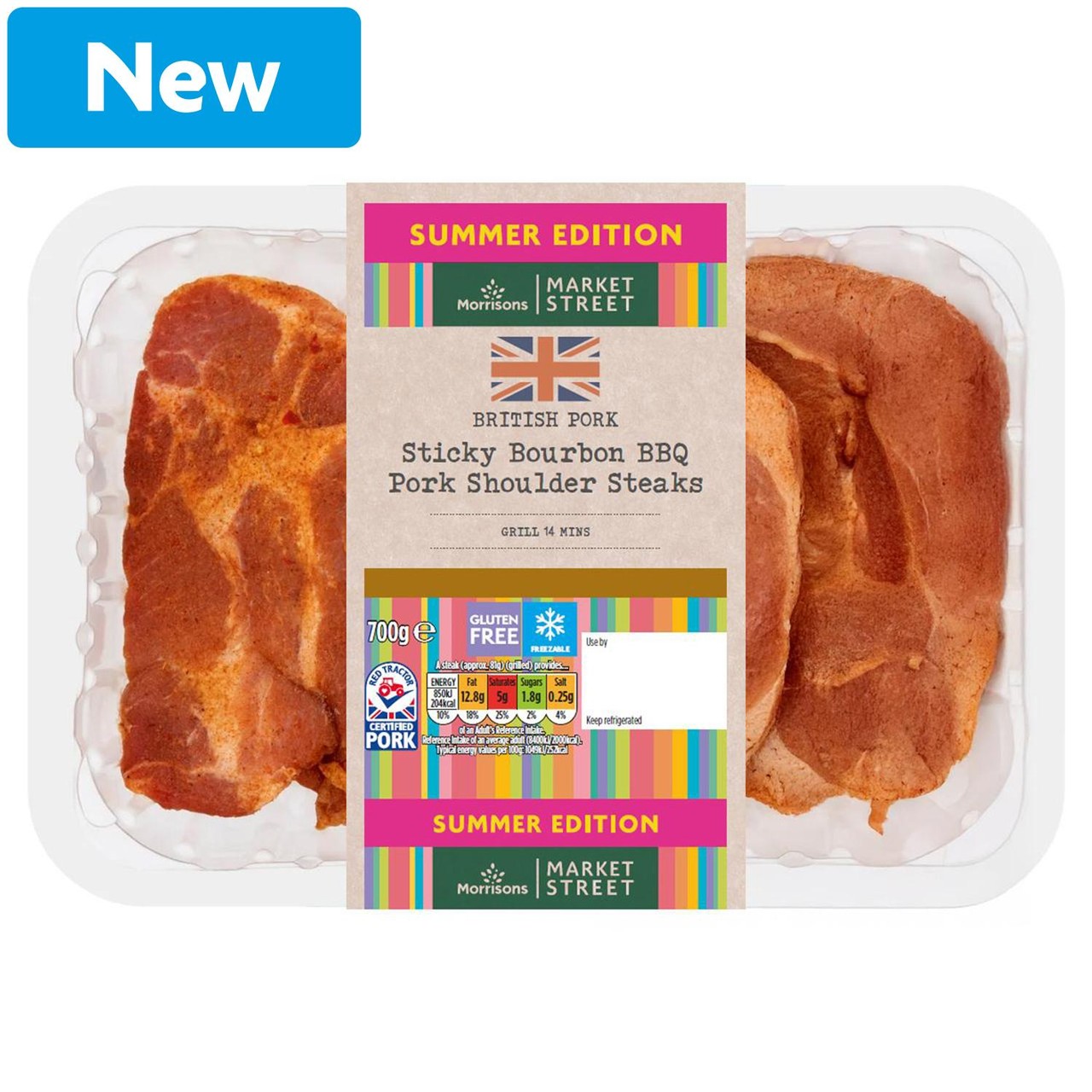 Morrisons Bourbon Pork Shoulder Steaks 700g