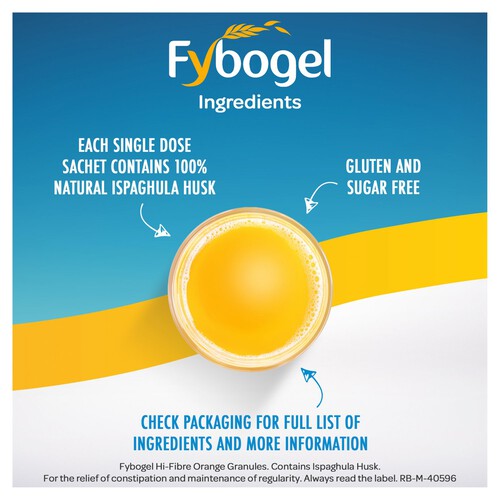 Fybogel Hi - Fibre Orange Flavour, 30 Sachets