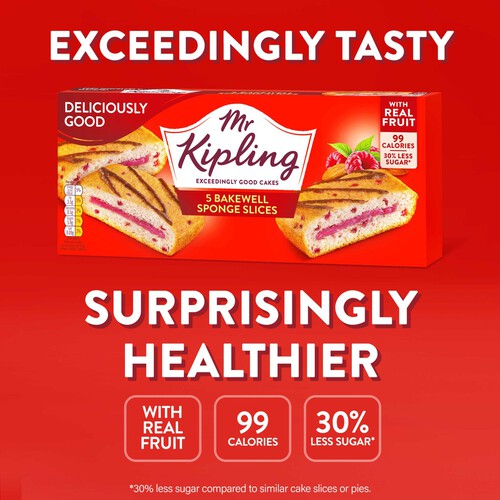 Mr Kipling Deliciously Good Bakewell Sponge Cake Slices