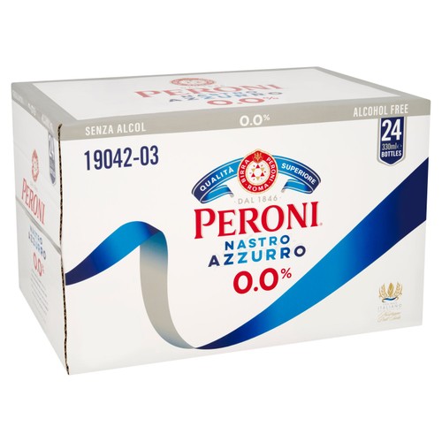 Peroni Nastro Azzurro 24X330Ml 0% Abv