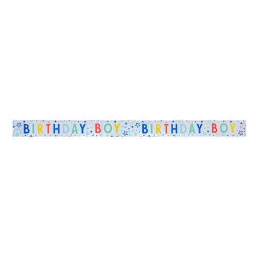 Nutmeg Birthday Boy Banner