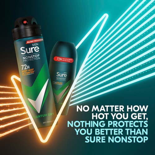 Sure For Men Quantum Dry Anti Perspirant Nonstop Deodorant