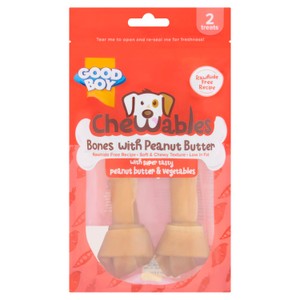 Good Boy Chewables Peanut Butter Medium Bones Dog Treats