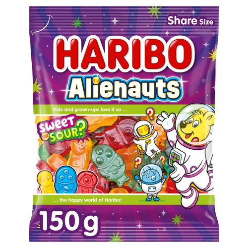 Haribo Alienauts Sweets Sharing Bag   150g