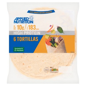 Applied Nutrition High Protein 6 Plain Tortillas