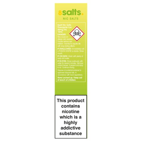 8Salts Nic Salts 20mg Pineapple Ice 10ml