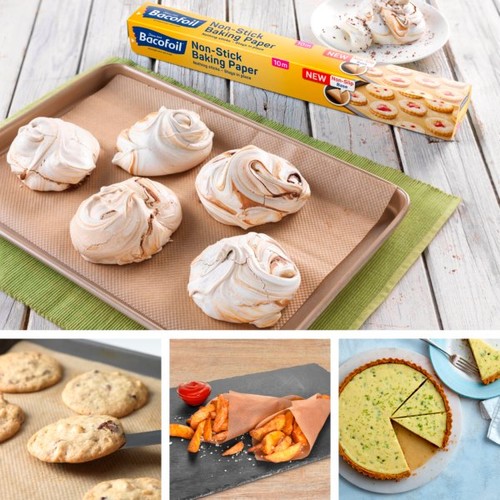 Bacofoil Non Stick Baking Paper With Non Slip Base 10m