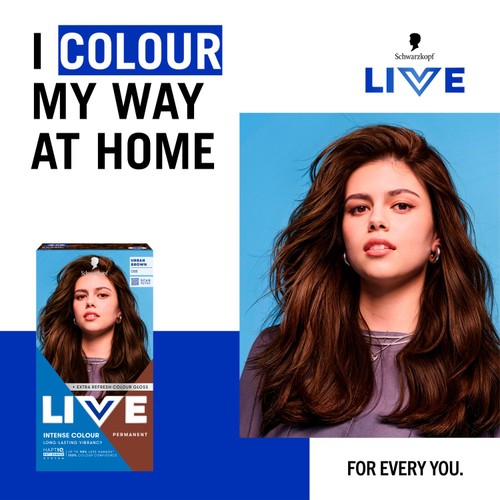 LIVE Intense Colour Permanent Hair Dye 088 Urban Brown