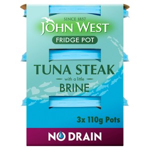 John West Fridge Pot No Drain Tuna Steak In Brine | Morrisons