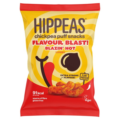 Hippeas Chickpea Puff Snacks Flavour Blast Blazin' Hot