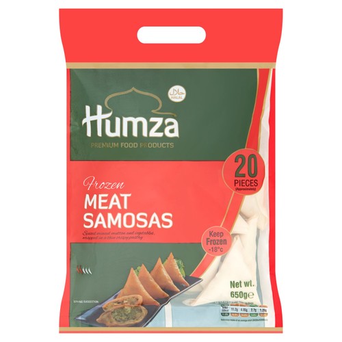 Humza 20 Piece Frozen Meat Samosas
