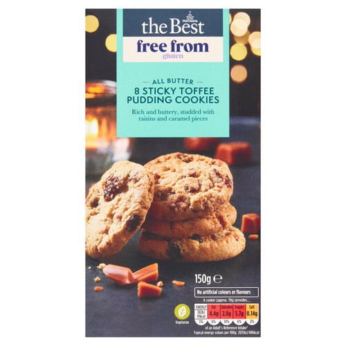 Morrisons The Best Free From 8 Sticky Toffee Pudding Cookies 