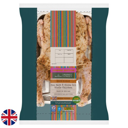 Morrisons British Sea Salt & Olive Oil Roast In The Bag Chicken 1.6kg