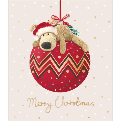 Merry Christmas Boofle Bauble Christmas Card