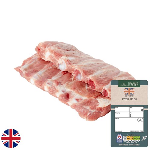 Morrisons British Pork Ribs 1kg