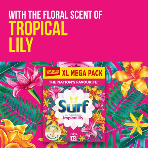 Surf Tropical Lily Washing Powder 80 Washes